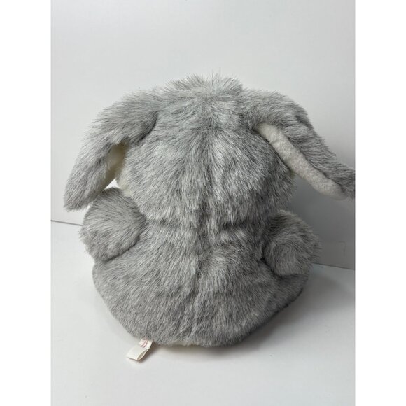 Willowbrook Farms Plush 11" Grey & White Bunny Rabbit Toy Stuffed Animal Vintage - Picture 3 of 6
